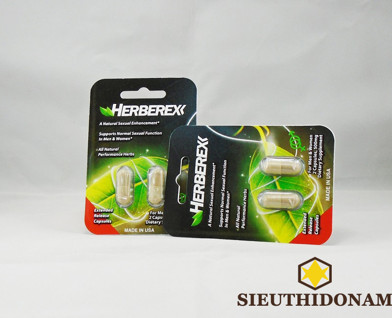 Herberex, Viên tăng cường sinh lý, cương dương nhanh, trị xuất tinh sớm, kích thích ham muốn cho Nam